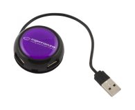 Esperanza HUB USB 2.0 YOYO FIOLETOWY - 1398468 - zdjęcie 1